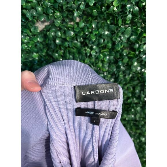 Carbon38 Purple Knit Flared Lounge Pants Sz Large NWT - Picture 6 of 6